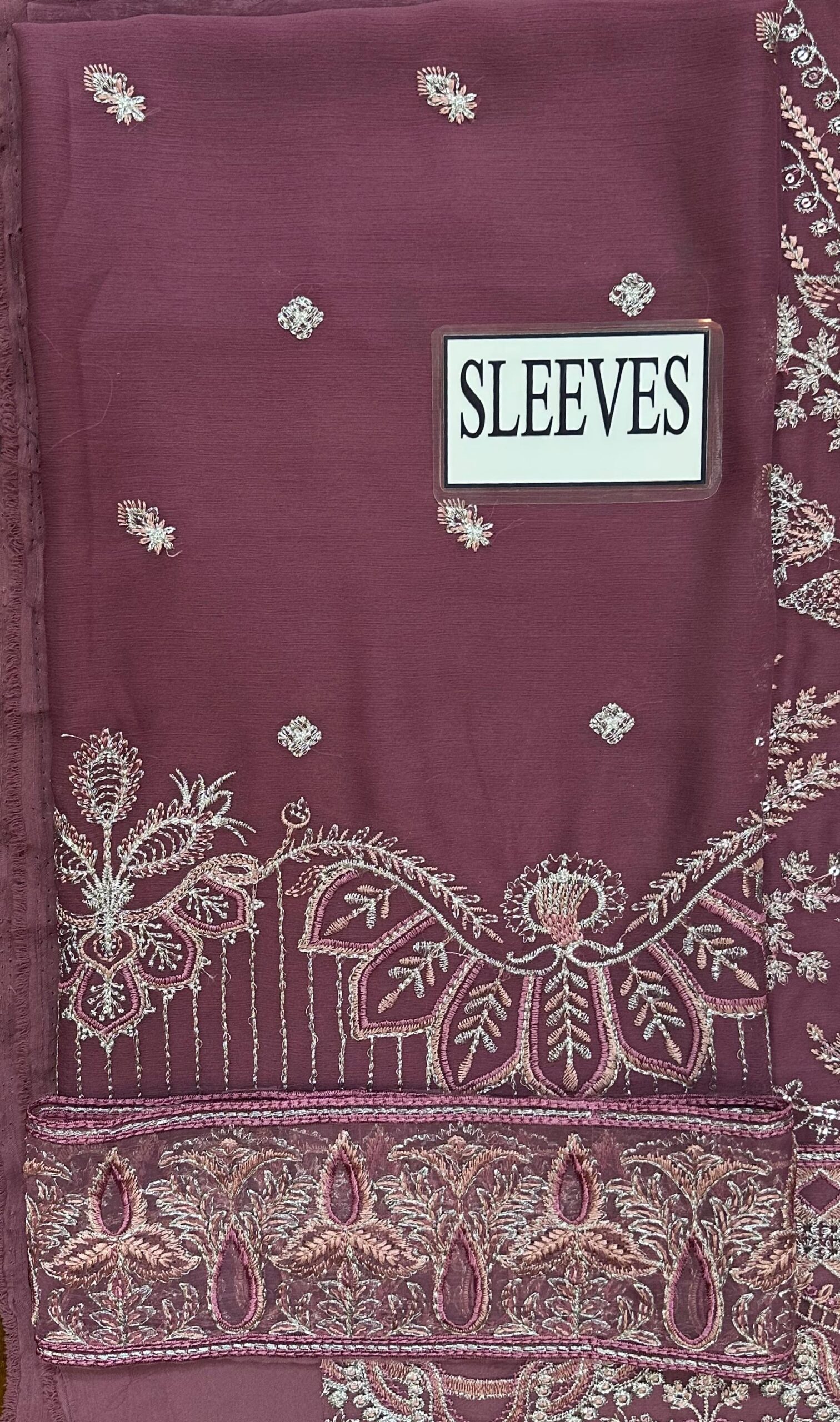 Ramsha - Semi Pure Embroidered Chiffon Suit - Image 11