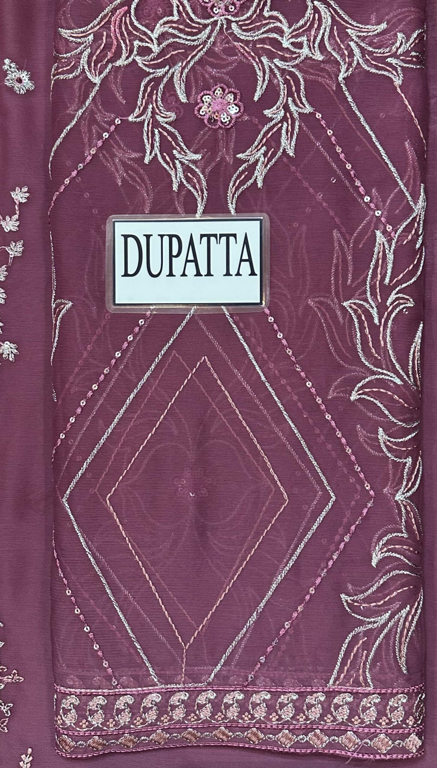 Ramsha - Semi Pure Embroidered Chiffon Suit - Image 8