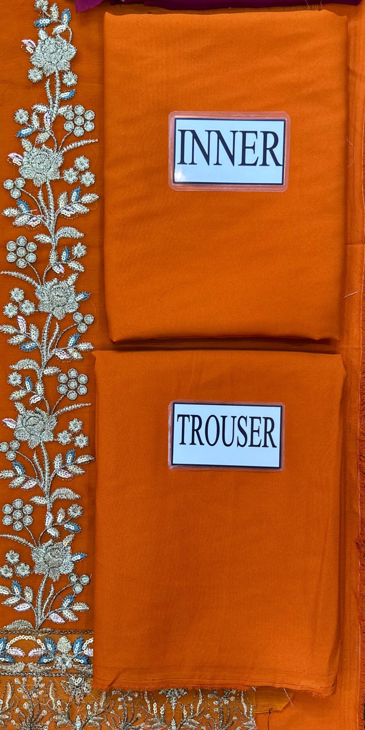 Asim Jofa - Embroidered & Sequinned Chiffon Suit - Image 8