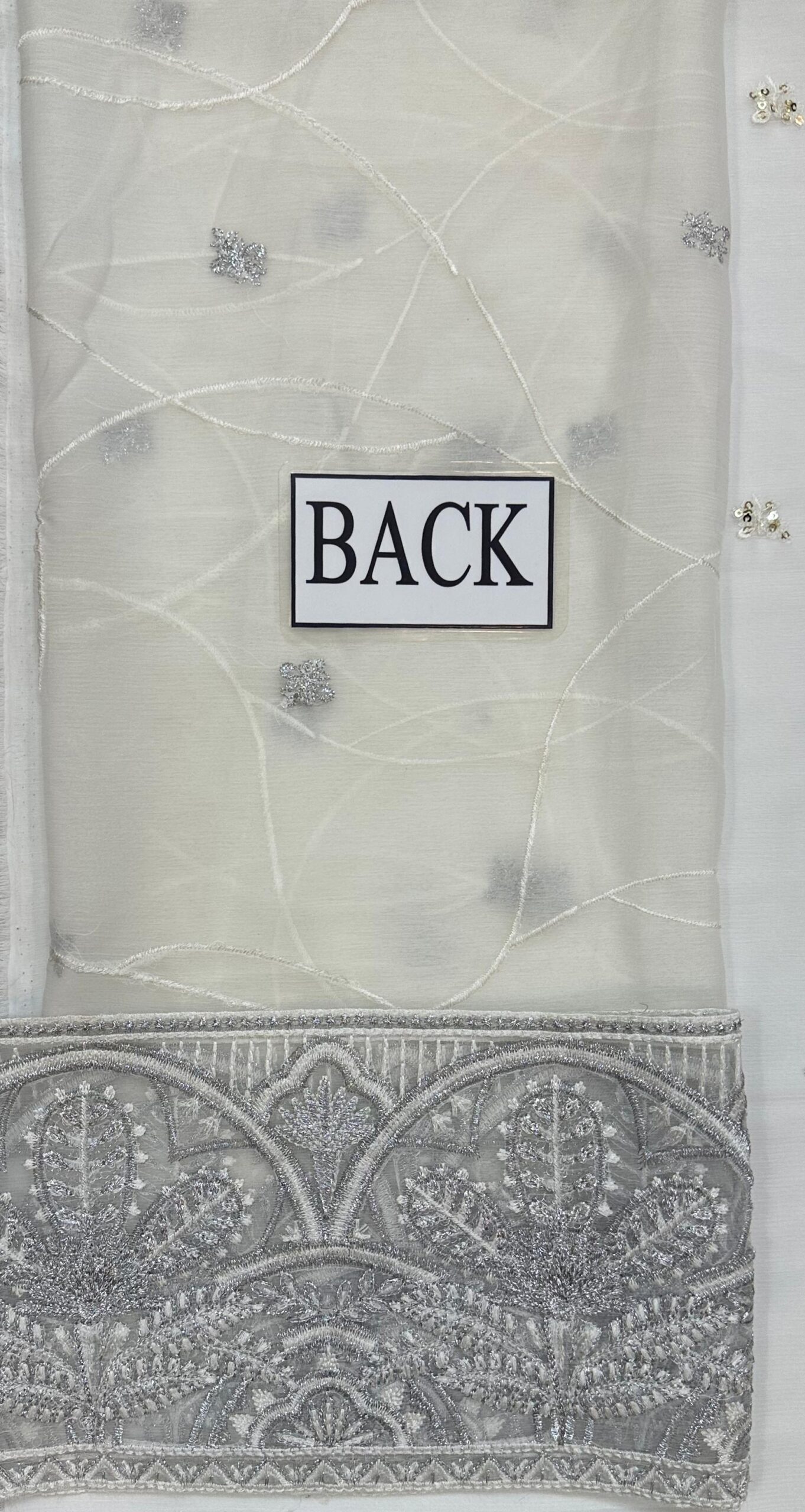 Ramsha - Semi Pure Embroidered Chiffon Suit - Image 9