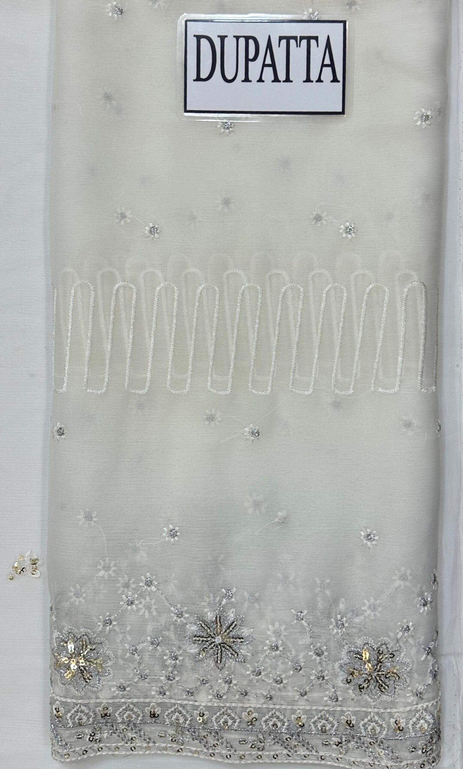 Ramsha - Semi Pure Embroidered Chiffon Suit - Image 12