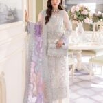 Kanwal - Pure Bamber Embroidered Chiffon Suit