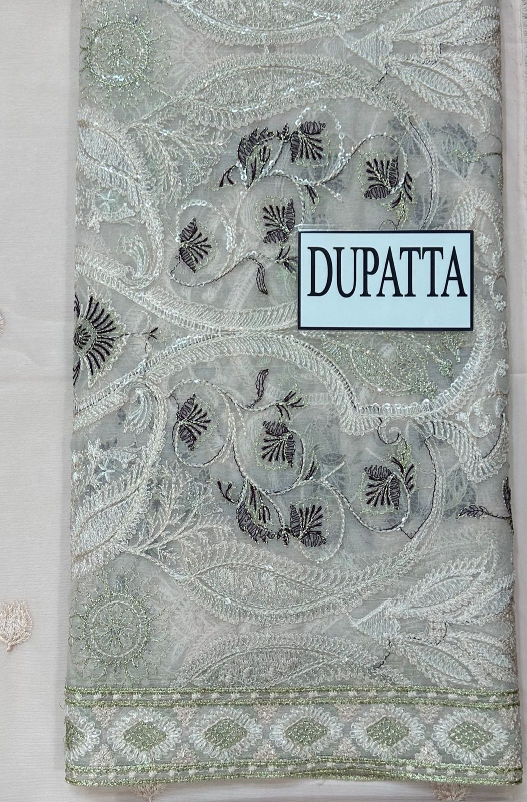 Ramsha - Semi Pure Embroidered Chiffon Suit - Image 8