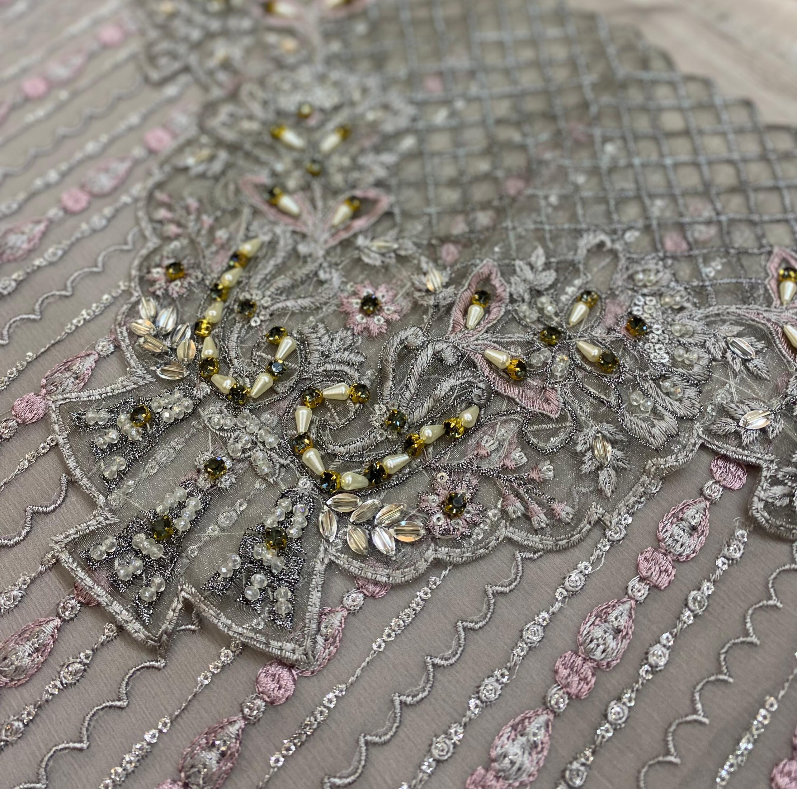 Flossie - Embroidered Chiffon Suit - Image 9