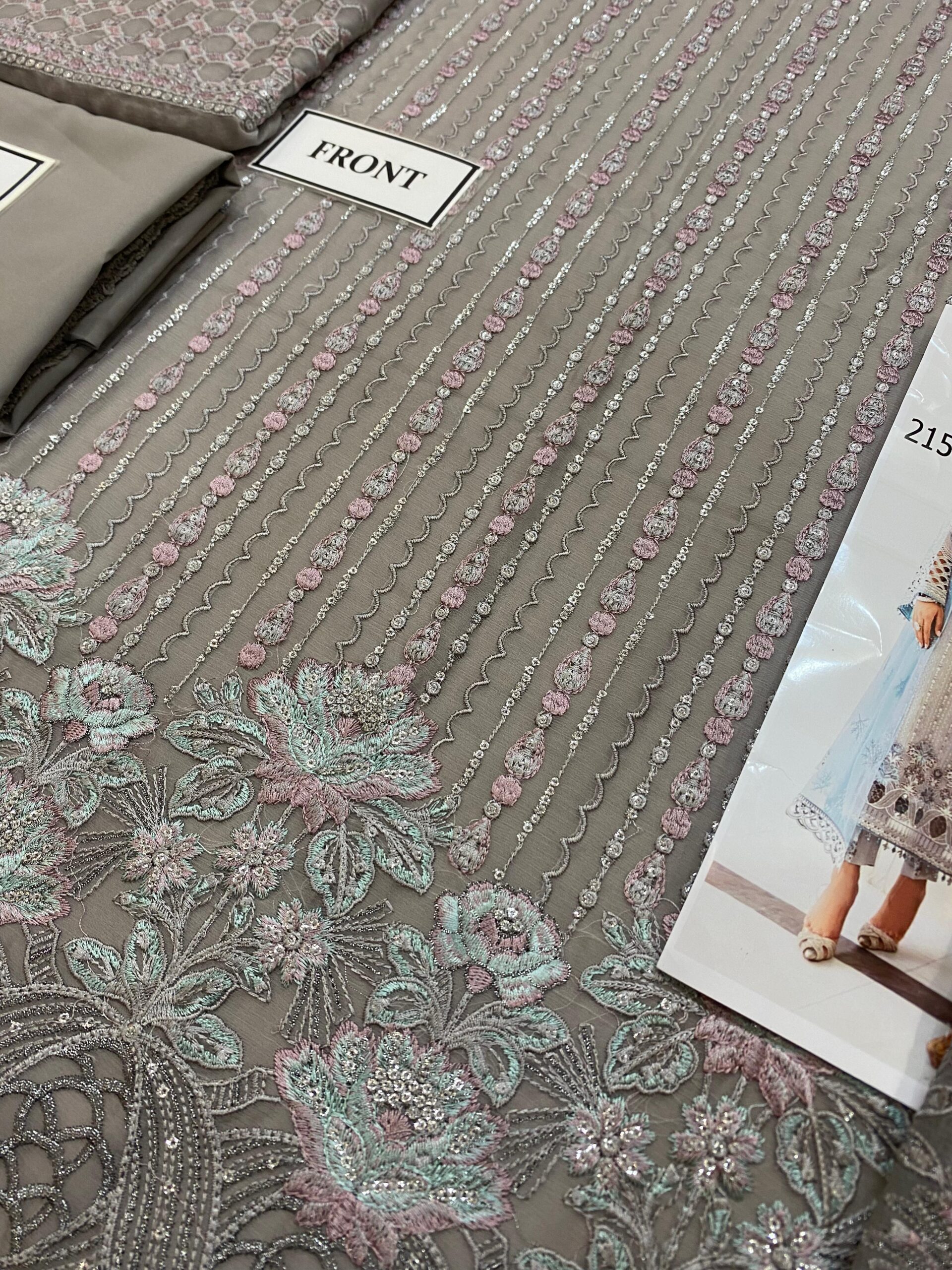 Flossie - Embroidered Chiffon Suit - Image 10