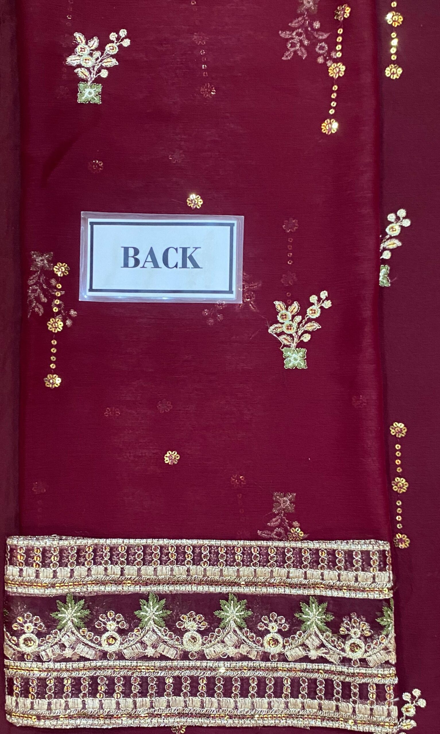 Asim Jofa - Embroidered & Sequinned Bamber Chiffon Suit - Image 10