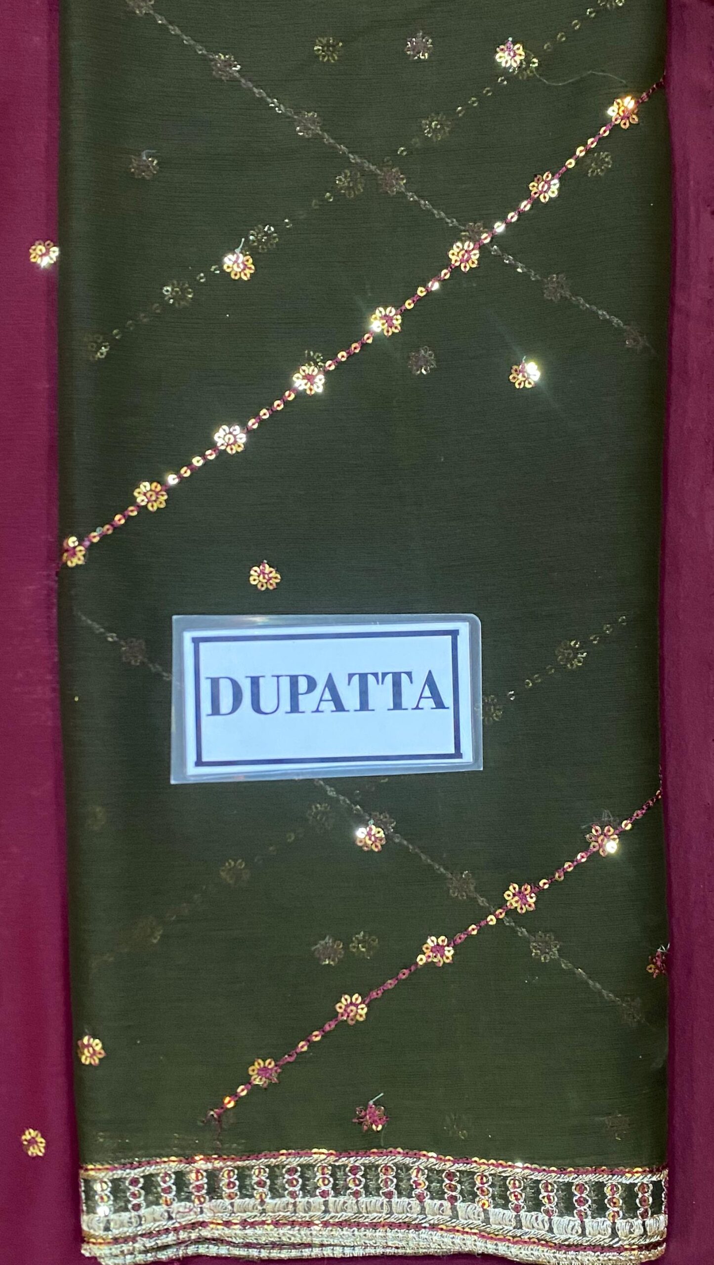 Asim Jofa - Embroidered & Sequinned Bamber Chiffon Suit - Image 11