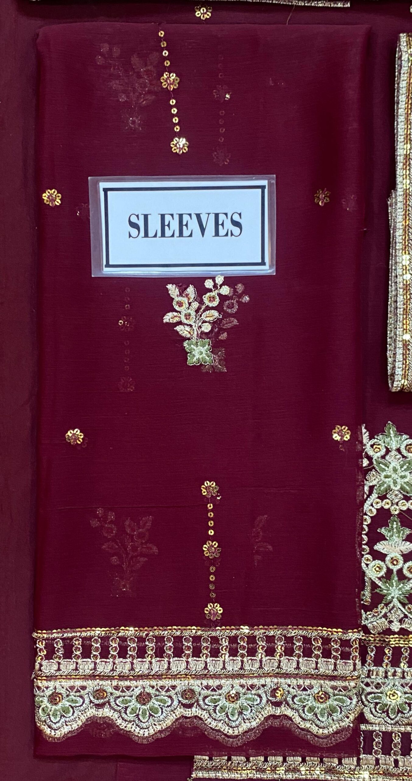 Asim Jofa - Embroidered & Sequinned Bamber Chiffon Suit - Image 9