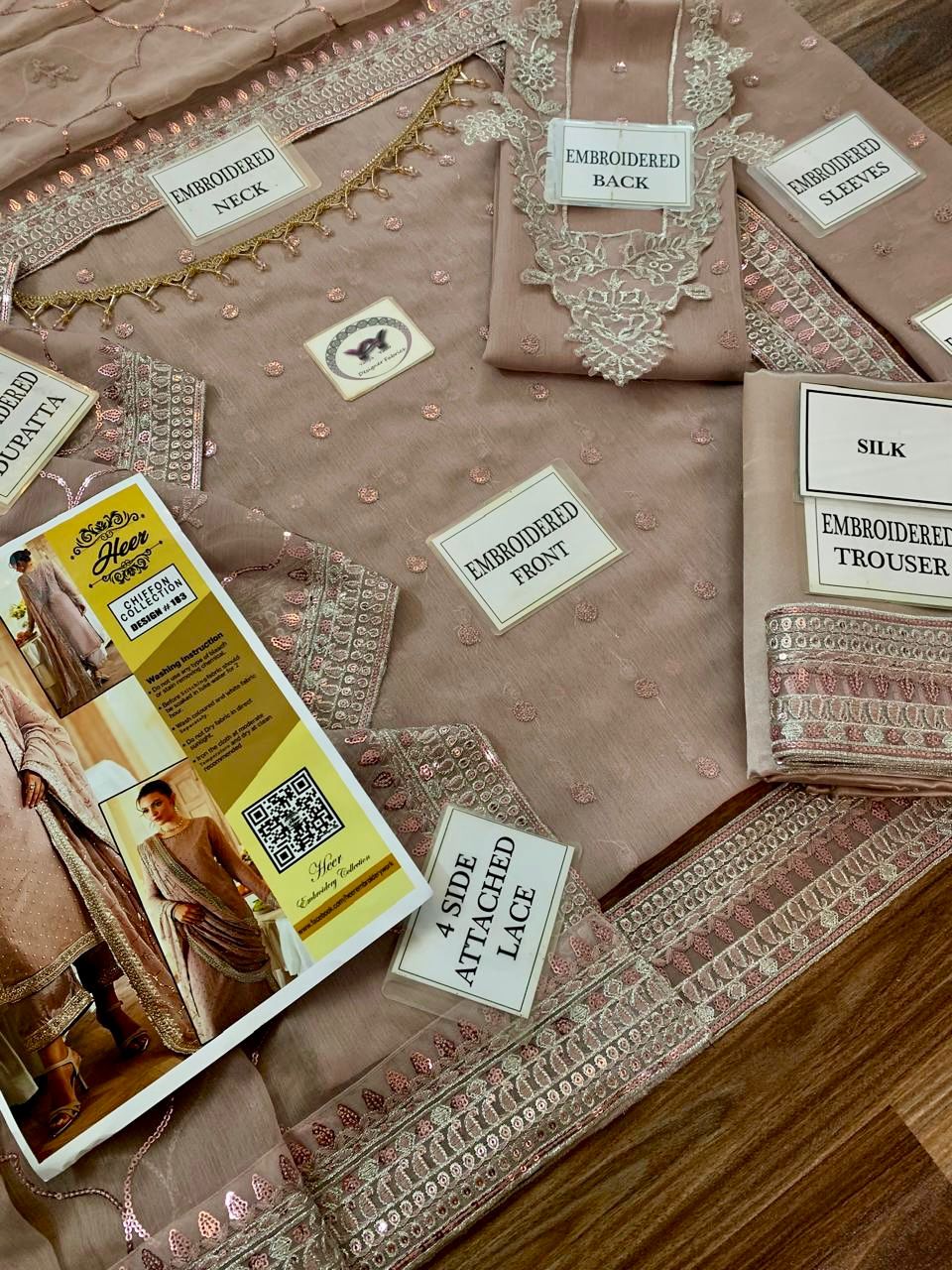 Heer's - Fully Sequence Embroidered Suit - Image 6