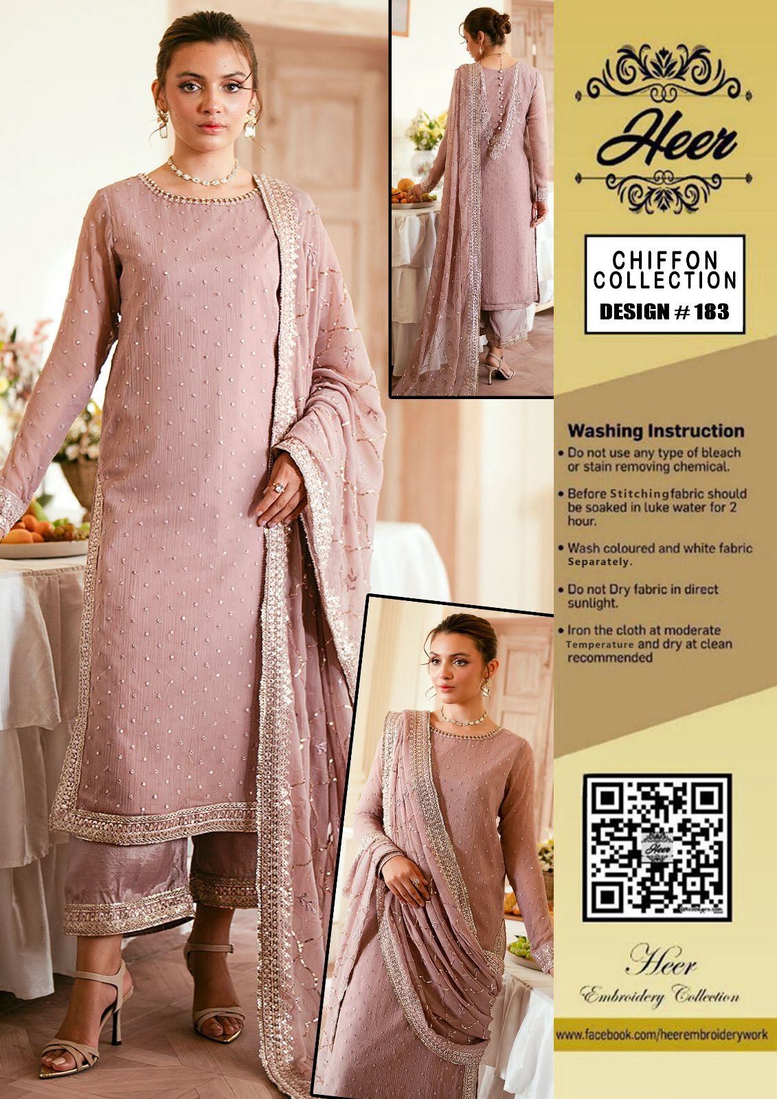 Heer's - Fully Sequence Embroidered Suit