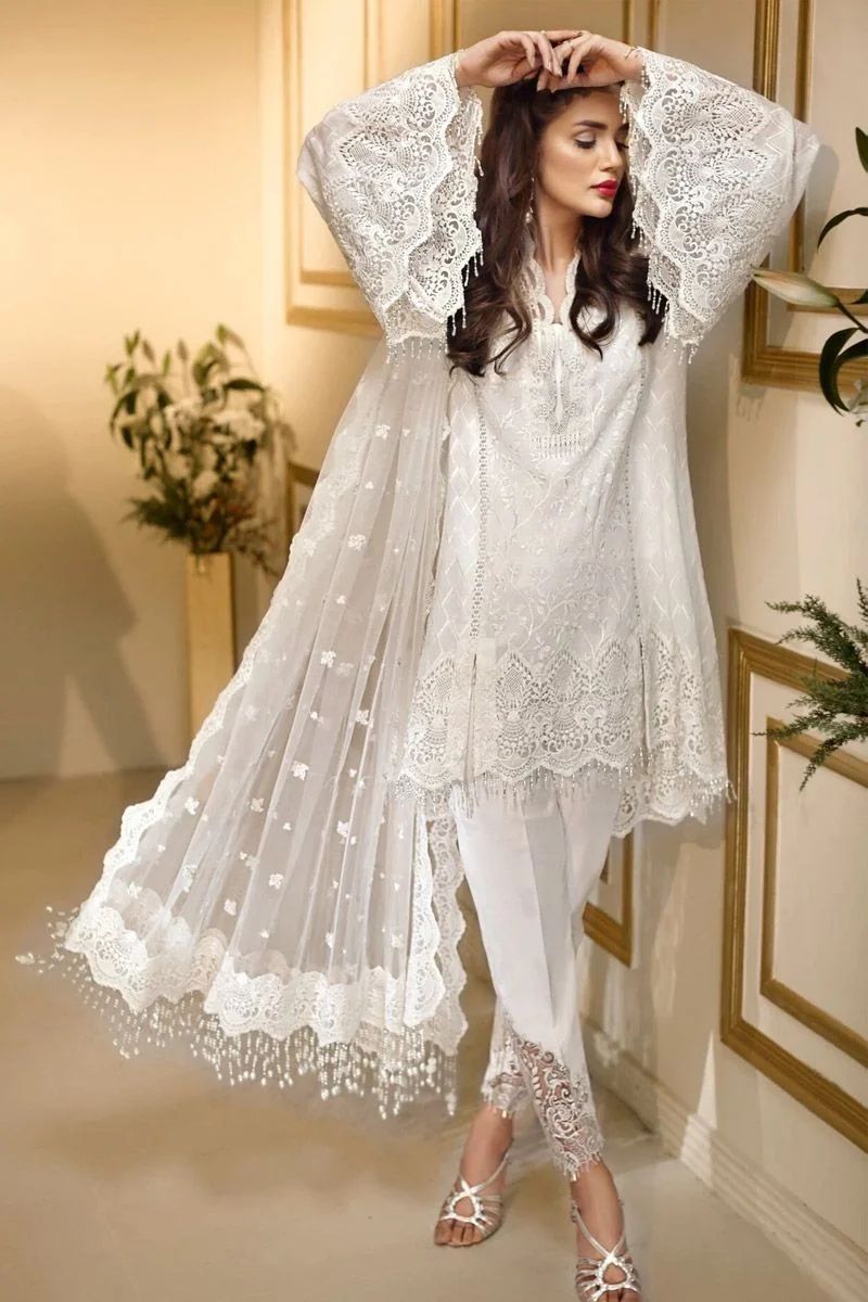 Anaya - Fully Sequence Embroidered Chiffon Suit - Image 3