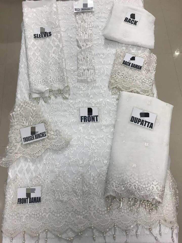 Anaya - Fully Sequence Embroidered Chiffon Suit - Image 4