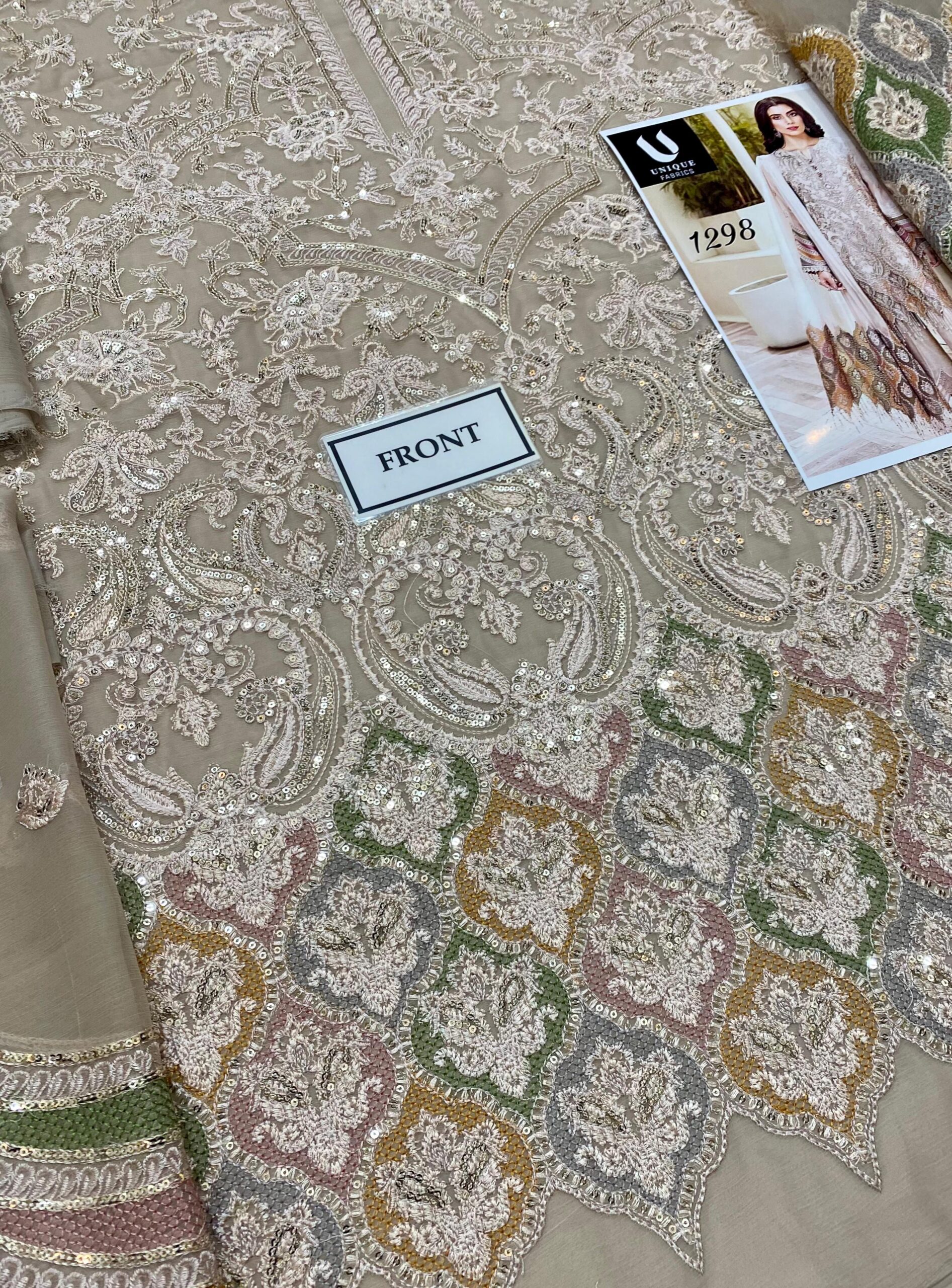 Jazmin - Embroidered Chiffon Suit - Image 8