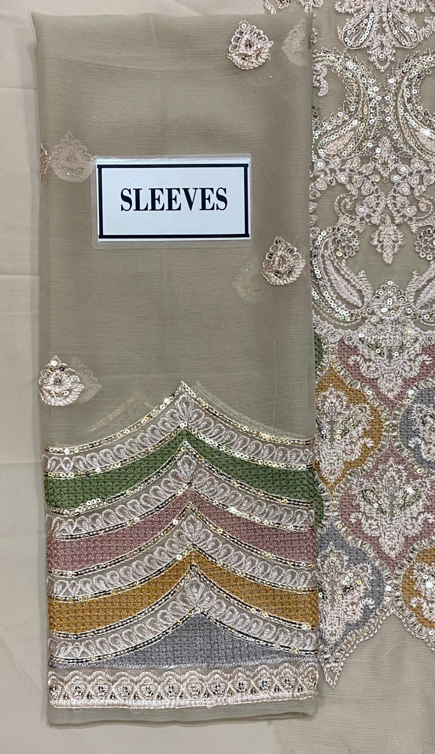 Jazmin - Embroidered Chiffon Suit - Image 9