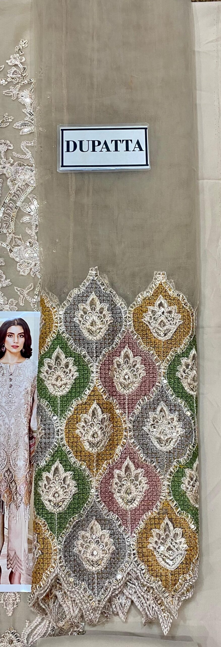 Jazmin - Embroidered Chiffon Suit - Image 7