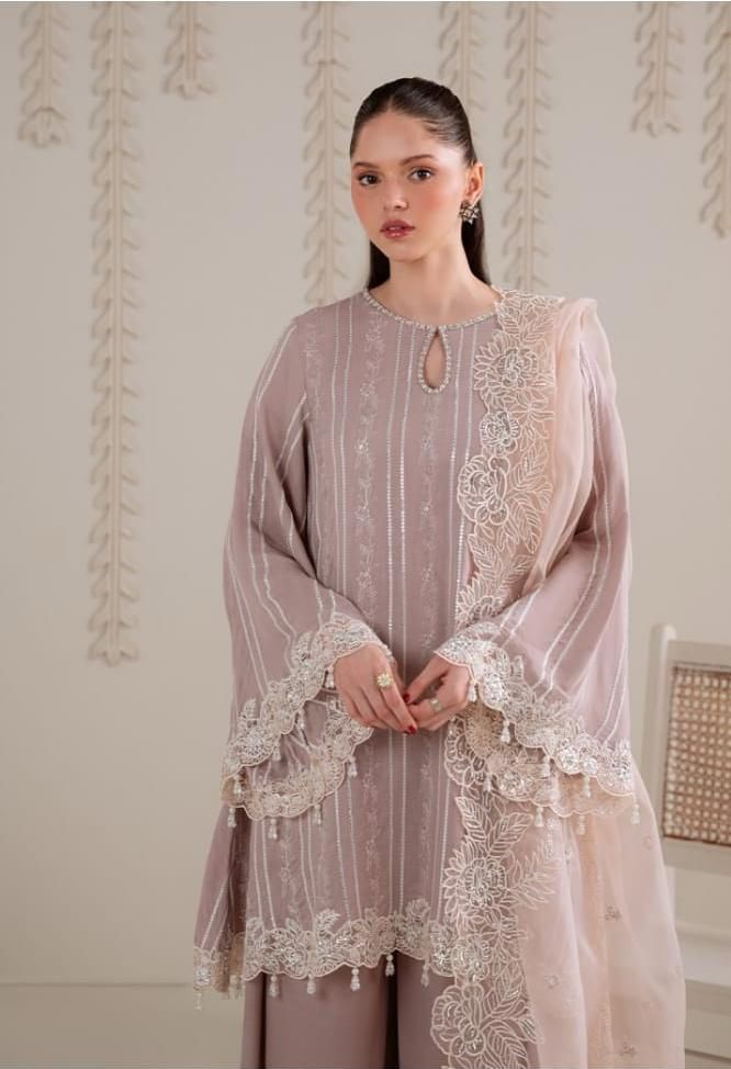 Cross Stitch - Bamber Embroidered Chiffon Suit