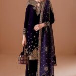 Jazmin - Embroidered Velvet Suit