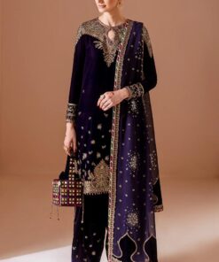 Jazmin - Embroidered Velvet Suit