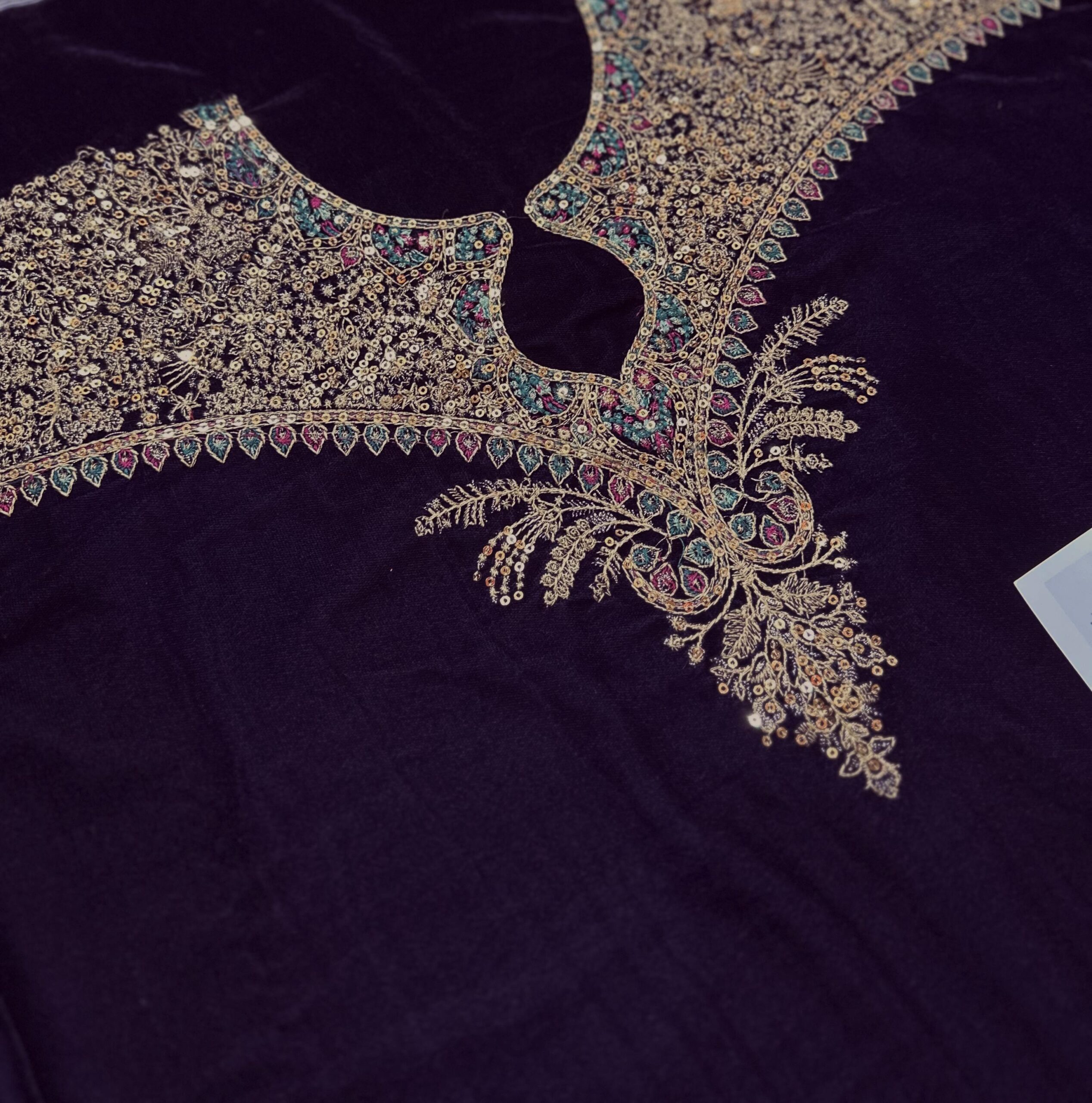 Jazmin - Embroidered Velvet Suit - Image 7