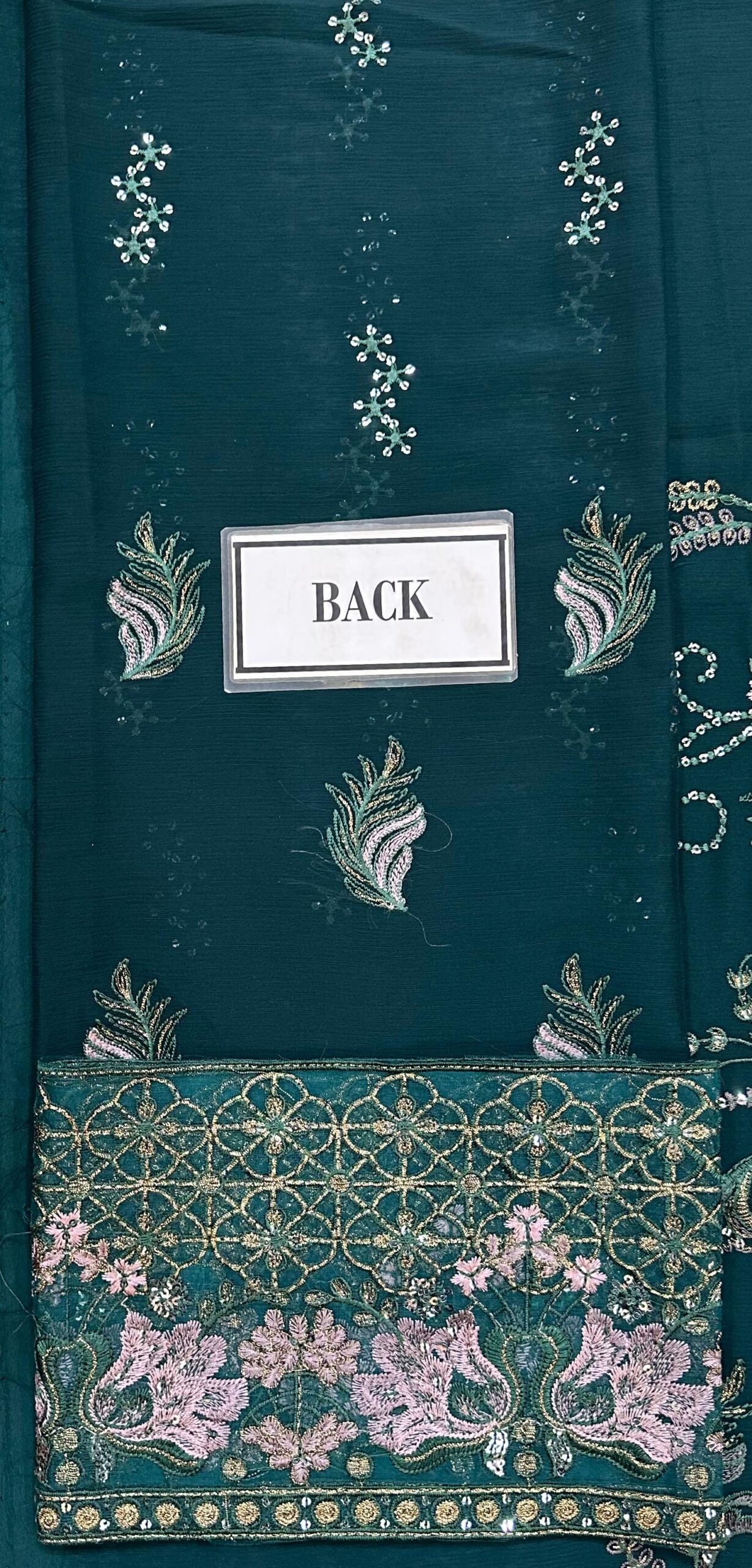 Laavish - Semi Pure Embroidered Chiffon - Image 7