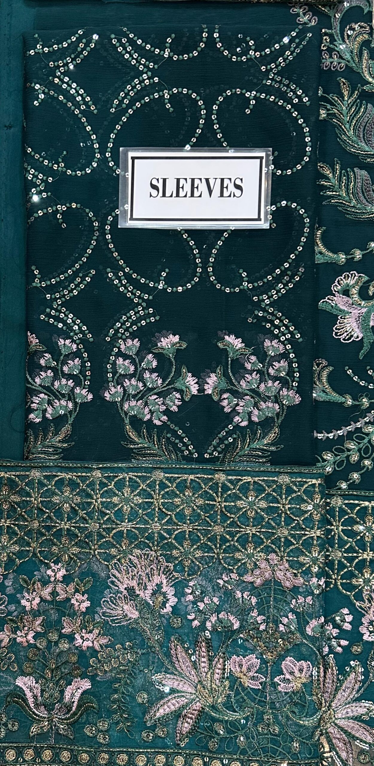 Laavish - Semi Pure Embroidered Chiffon - Image 10