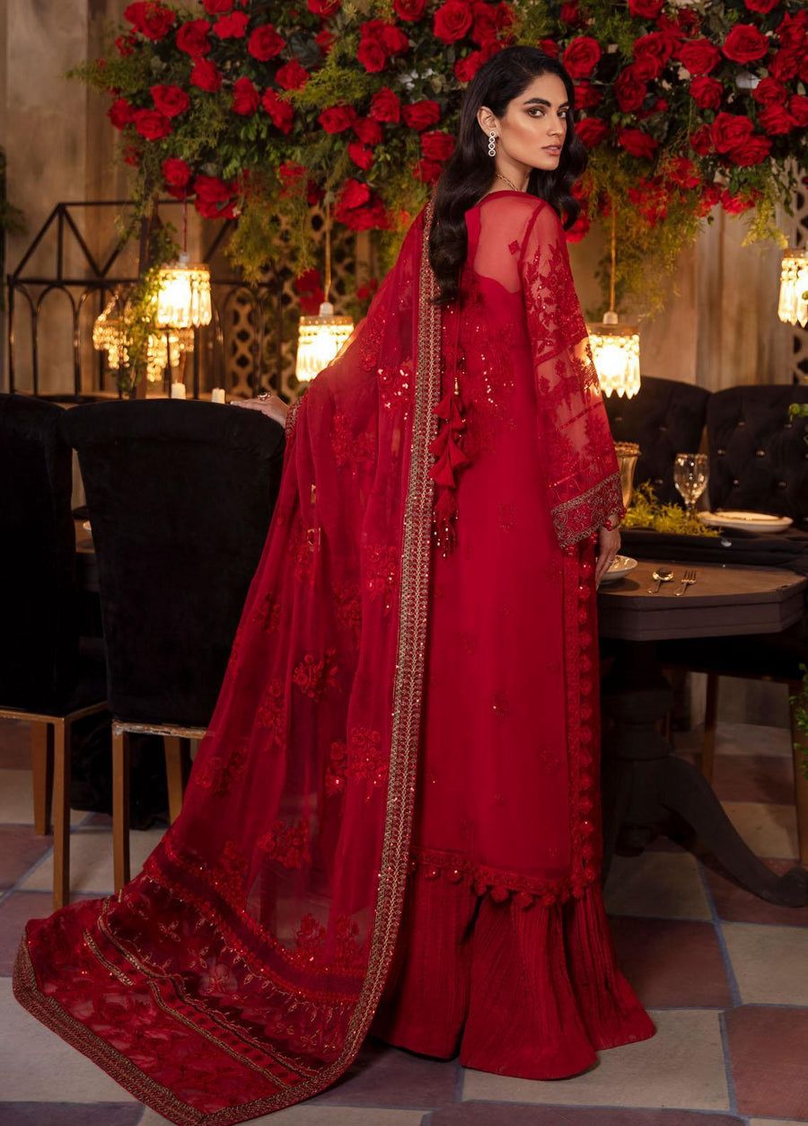 Iznik - Embroidered Chiffon Suit - Image 3