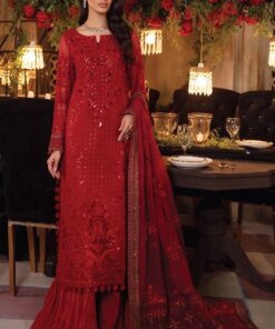 Alternative view of Iznik - Embroidered Chiffon Suit