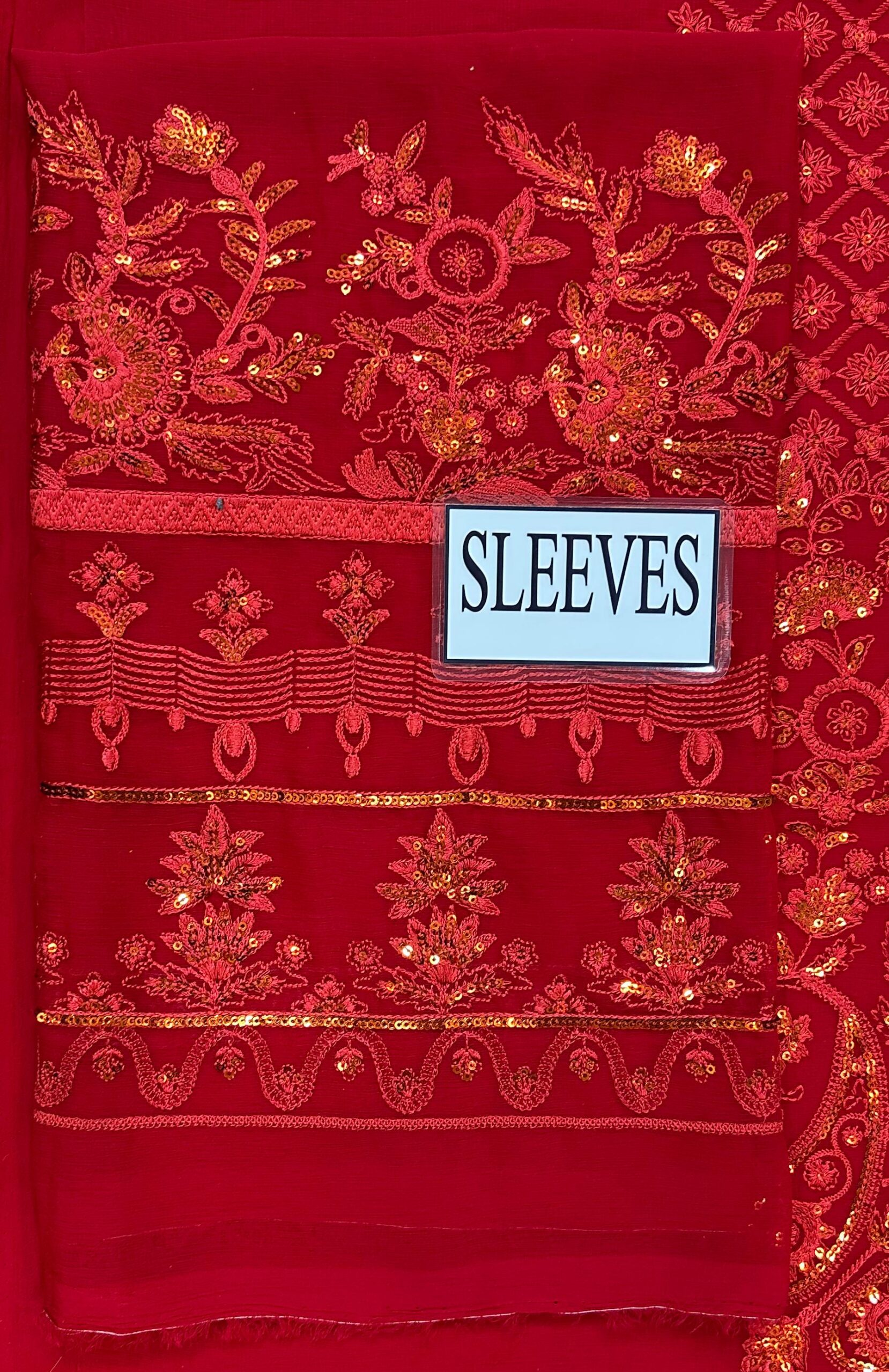 Iznik - Embroidered Chiffon Suit - Image 7