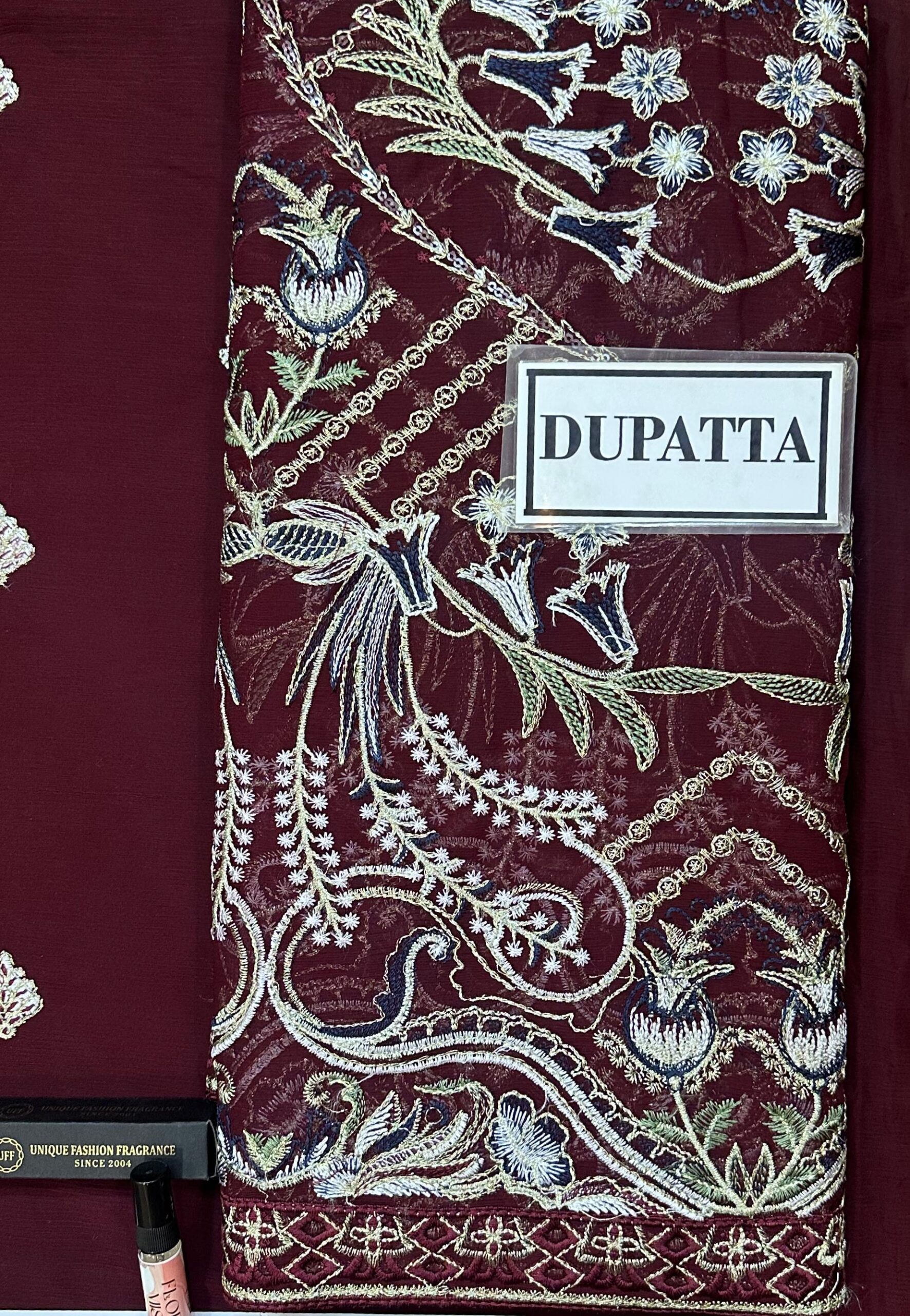 Ramsha - Semi Pure Embroidered Chiffon Suit - Image 10