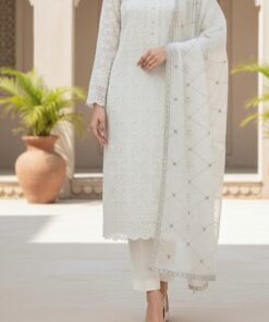 Alternative view of Bamber Embroidered Chiffon Suit