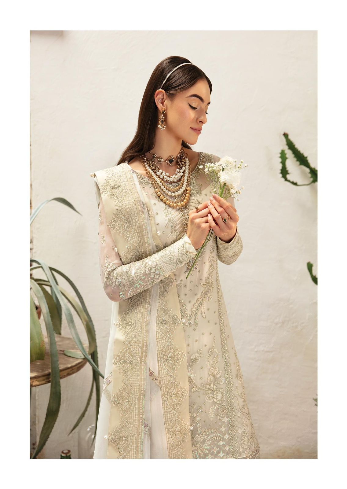 Gulaal - Embroidered & Sequinned Chiffon Suit - Image 3