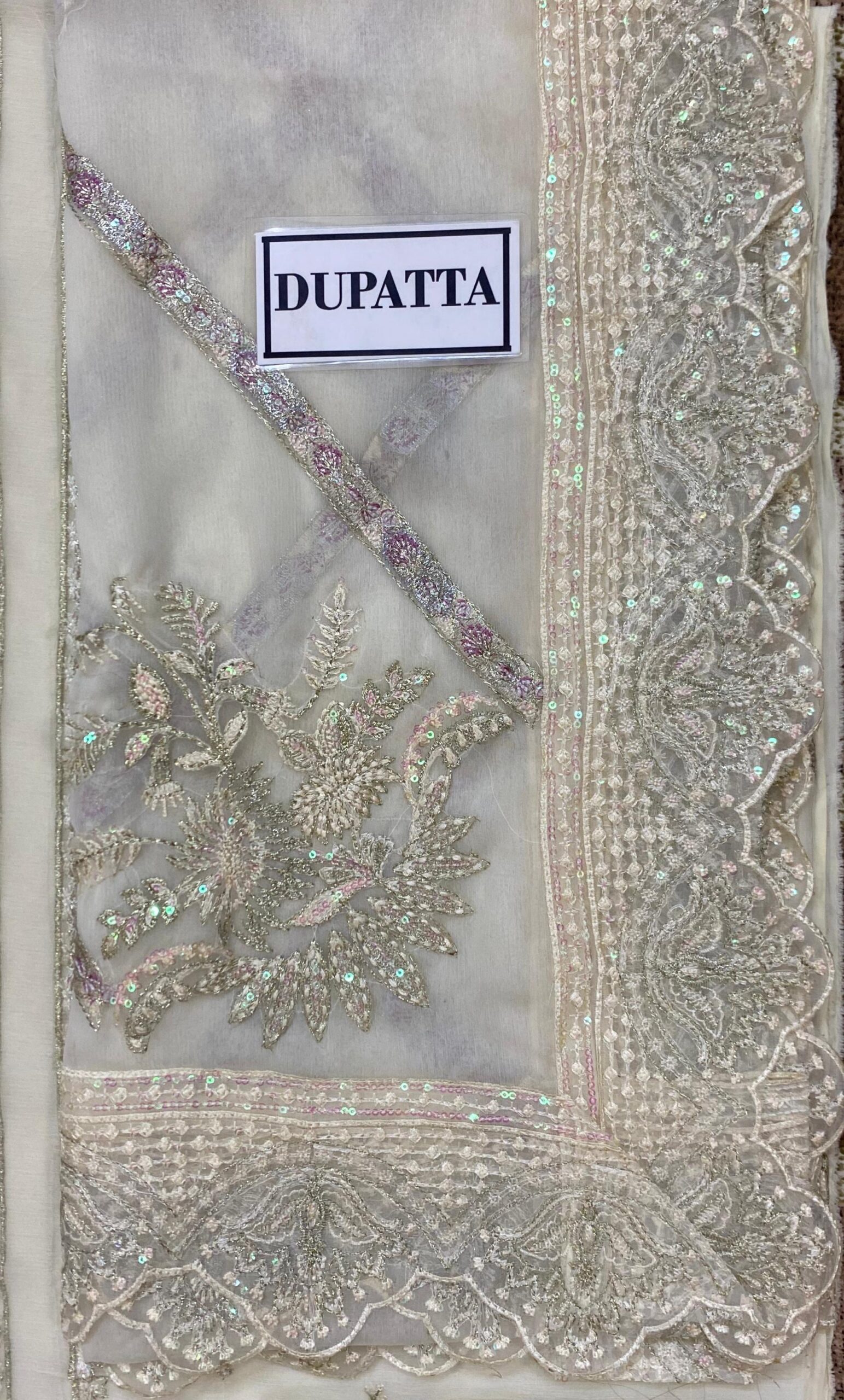 Gulaal - Embroidered & Sequinned Chiffon Suit - Image 11