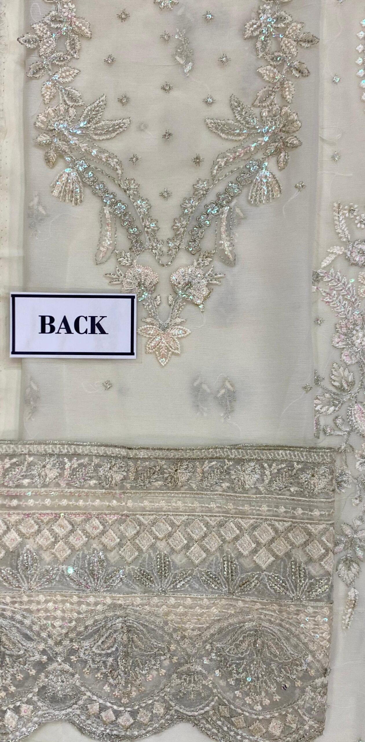 Gulaal - Embroidered & Sequinned Chiffon Suit - Image 10