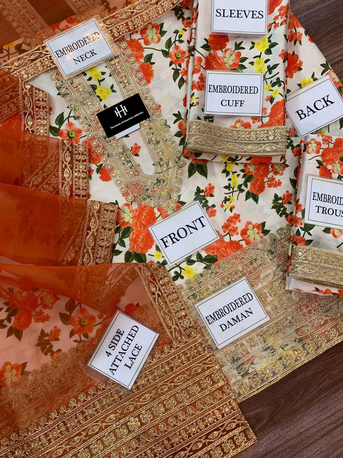 Sheenora - Digital Print Silk Embroidered Suit - Image 5