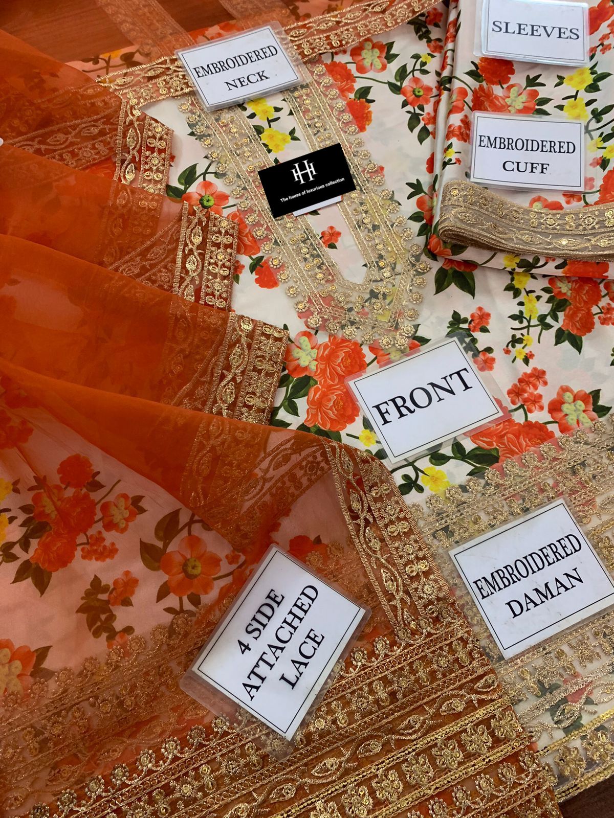 Sheenora - Digital Print Silk Embroidered Suit - Image 6