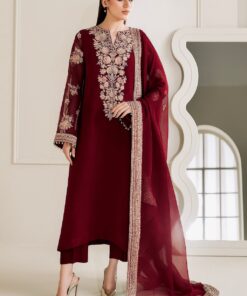 Alternative view of Baroque – Pure Embroidered Chiffon Suit