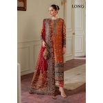 Baroque - Semi Pure Embroidered Chiffon Suit