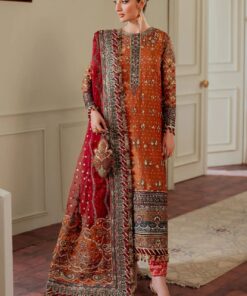 Alternative view of Baroque - Semi Pure Embroidered Chiffon Suit