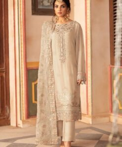 Ramsha - Semi Pure Embroidered Chiffon Suit