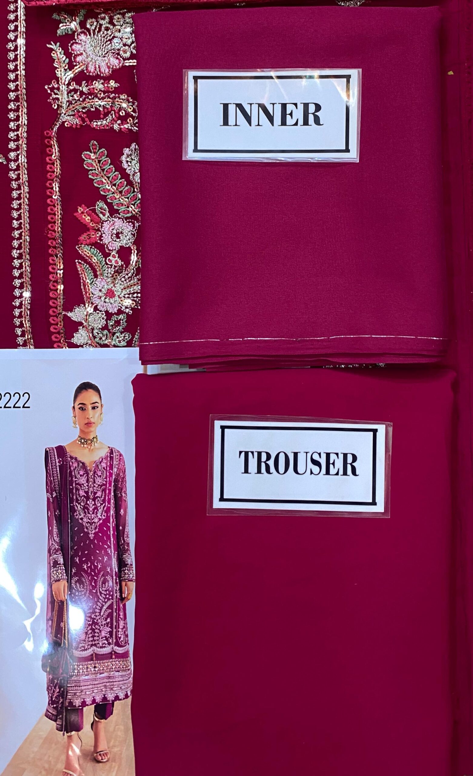 Gulaal - Embroidered & Sequined Chiffon Suit - Image 11